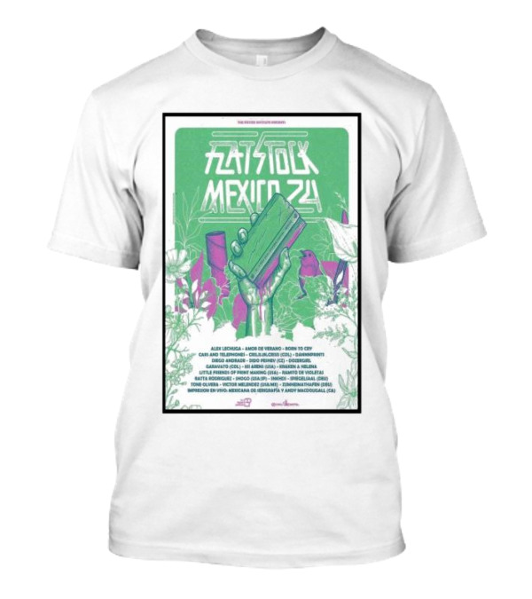 Flatstock Mexico 24 At Autódromo Hermanos Rodríguez Nov 15-17 2024 Event T-Shirt