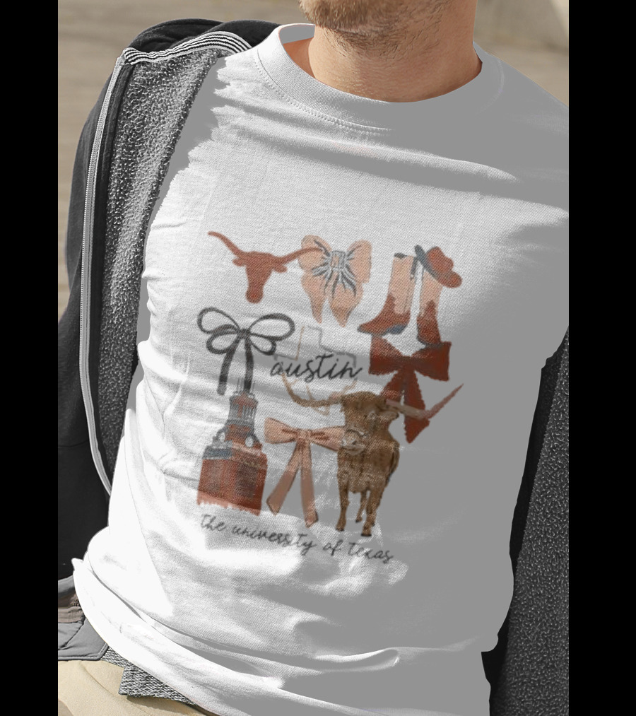 Austin Longhorns University Of Texas Icons And Symbols T-Shirt