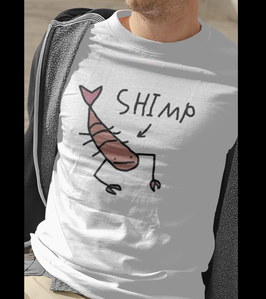 Worst Shimp Shrimp Drawing Humor T-Shirt