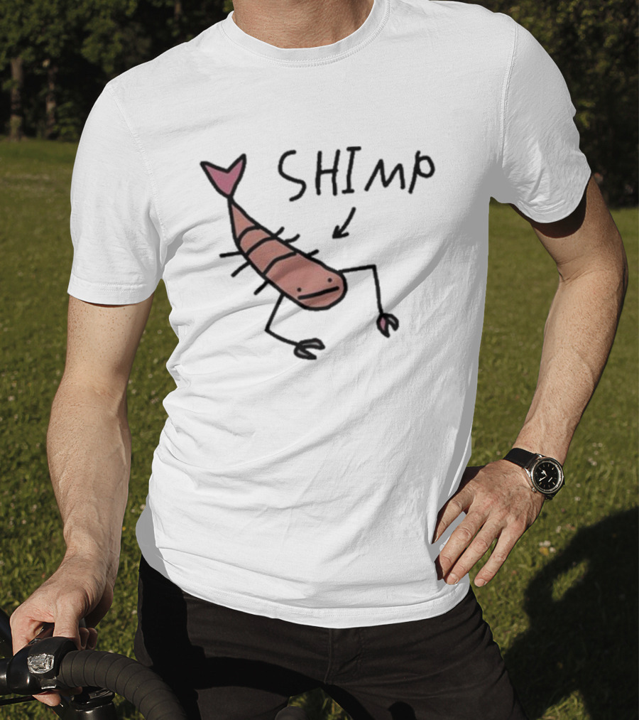Worst Shimp Shrimp Drawing Humor T-Shirt