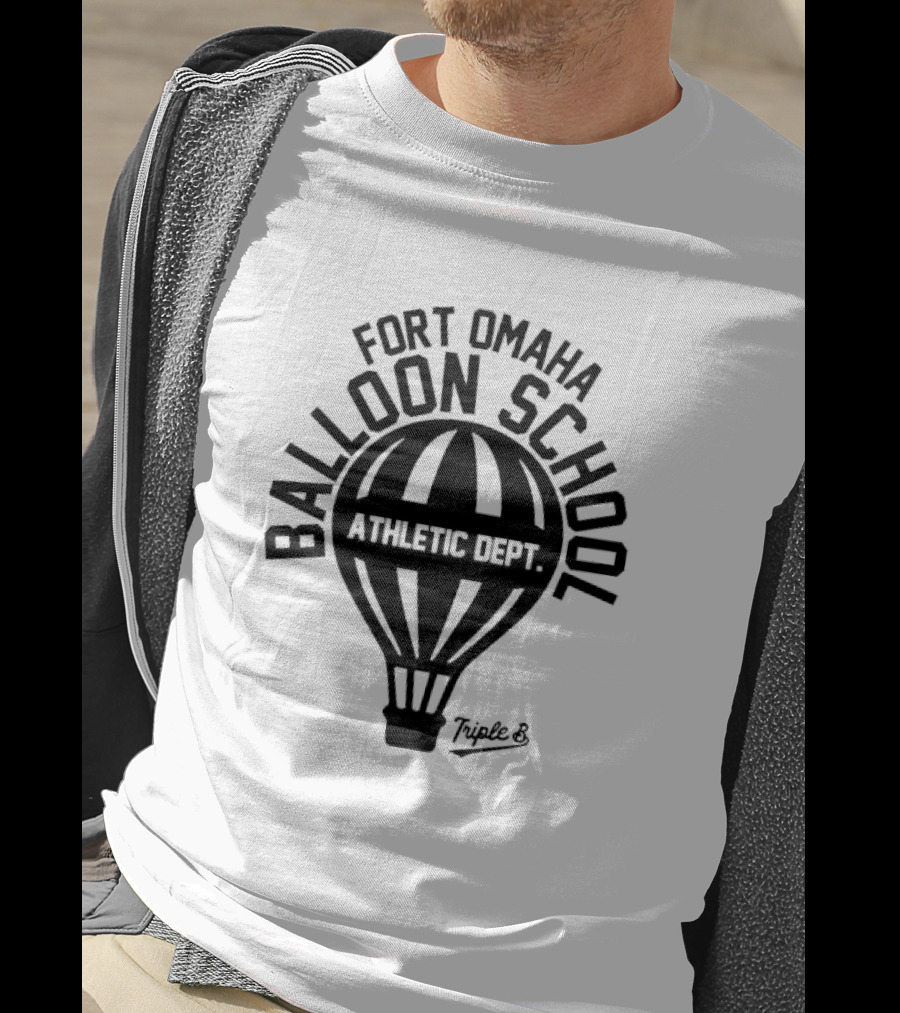 Fort Omaha Balloon School Athletic Dept Triple 8 Balloon T-Shirt