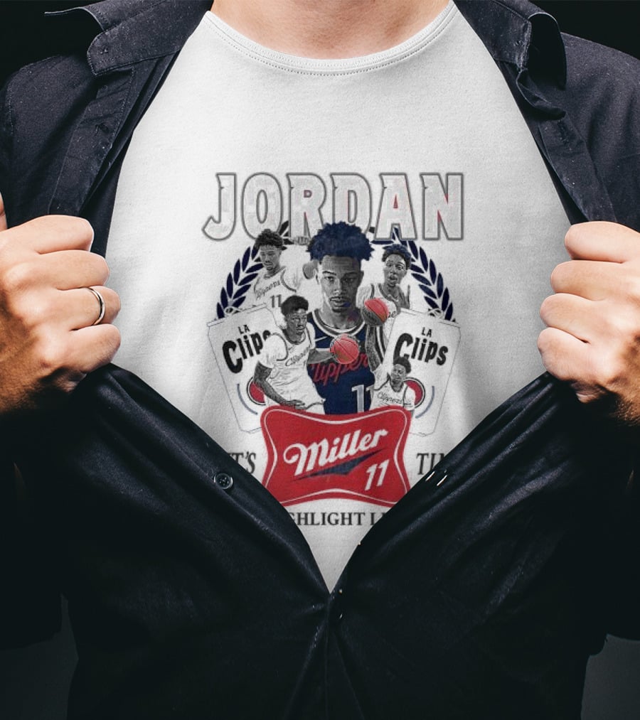 Jordan LA Clips Highlight Life Miller Time 11 T-Shirt