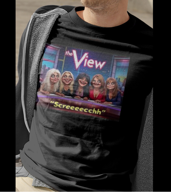 The View Screeeecchh Grok Animated Panel Comedy T-Shirt