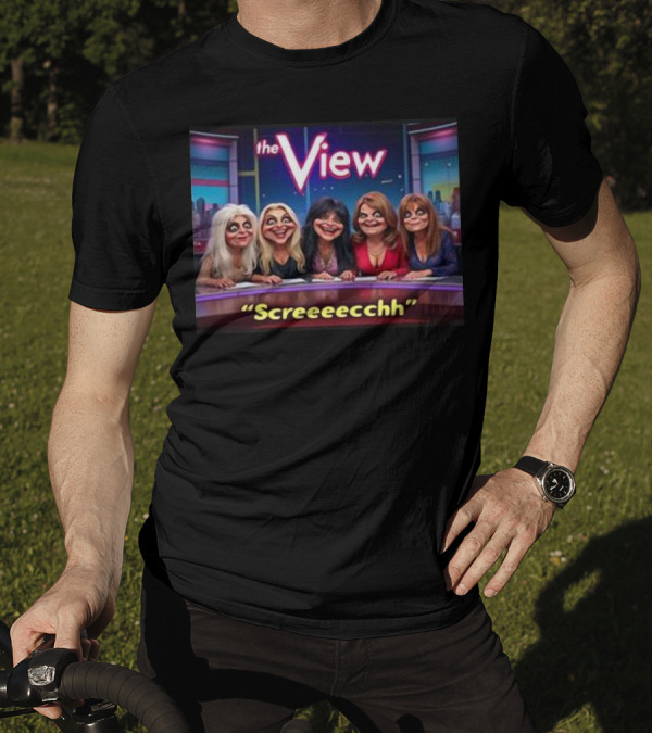 The View Screeeecchh Grok Animated Panel Comedy T-Shirt