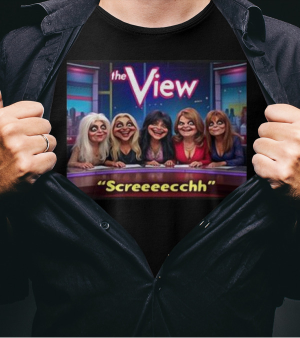 The View Screeeecchh Grok Animated Panel Comedy T-Shirt