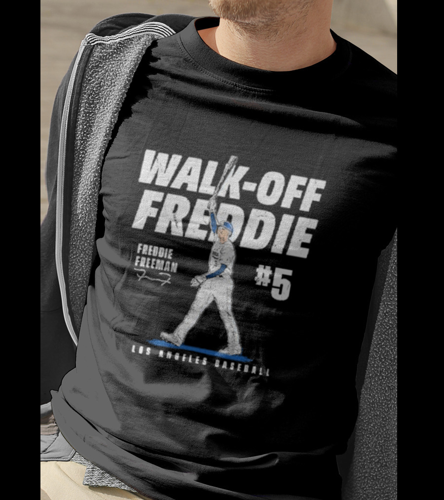 Walk-Off Freddie Freeman #5 Los Angeles Baseball T-Shirt