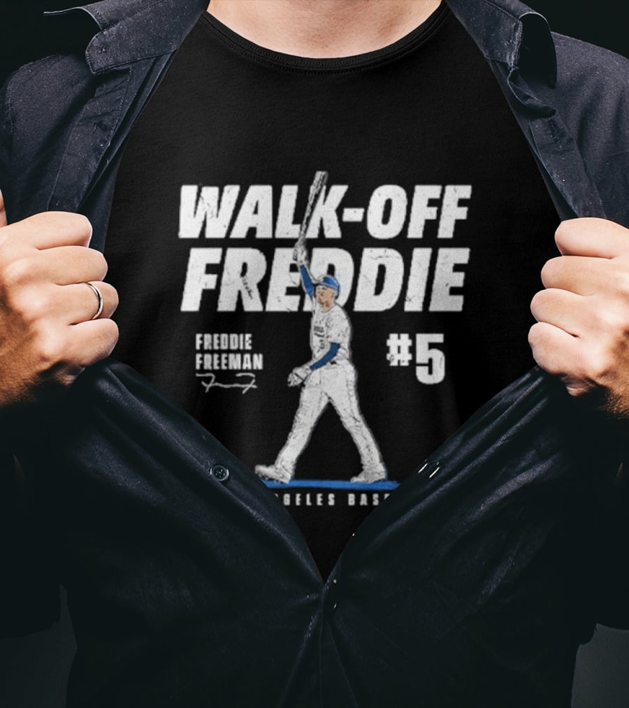 Walk-Off Freddie Freeman #5 Los Angeles Baseball T-Shirt