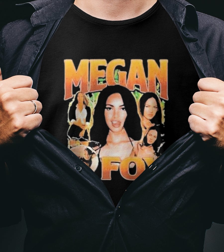 Megan Fox 90s Retro Collage T-Shirt