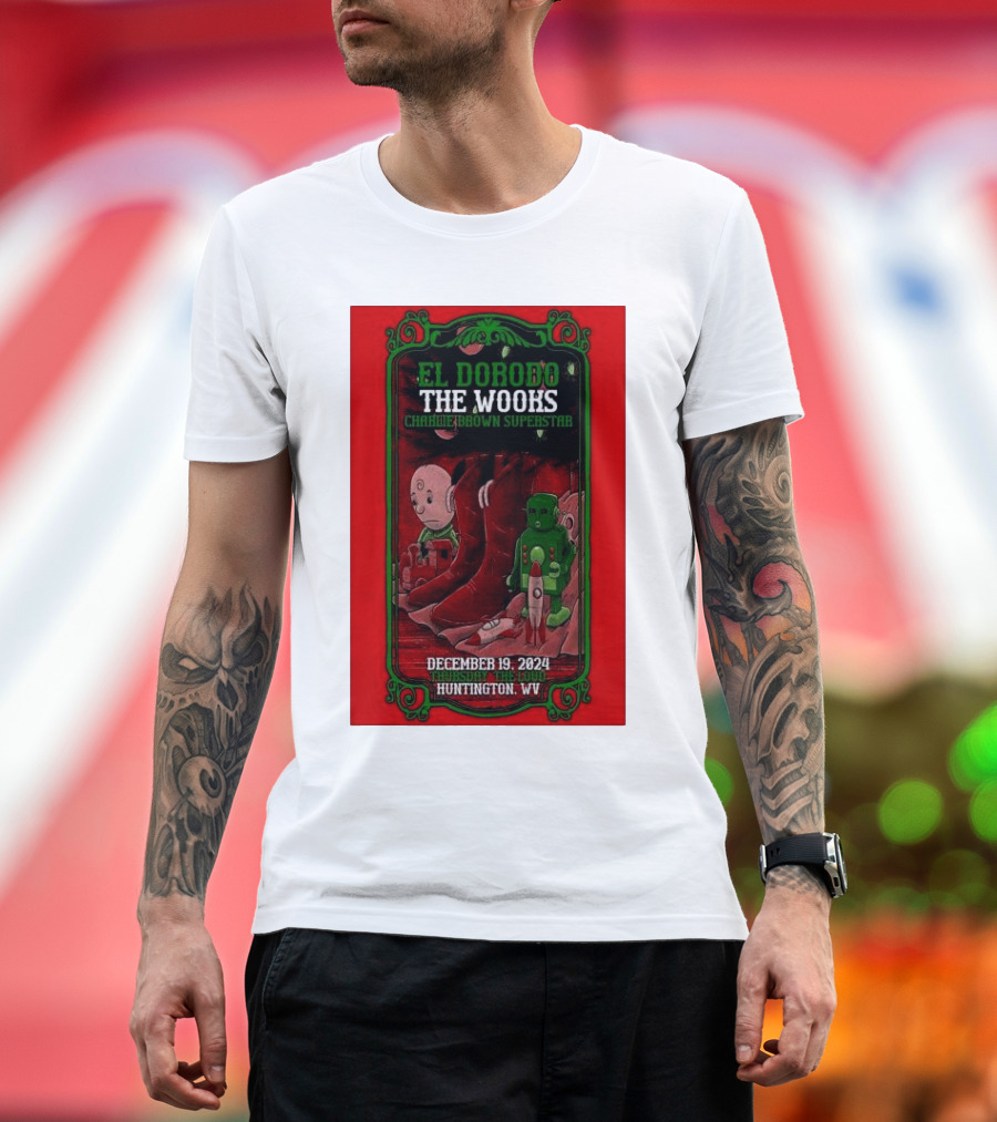 El Dorodo The Wooks Charlie Brown Superstar December 19 2024 Huntington WV T-Shirt