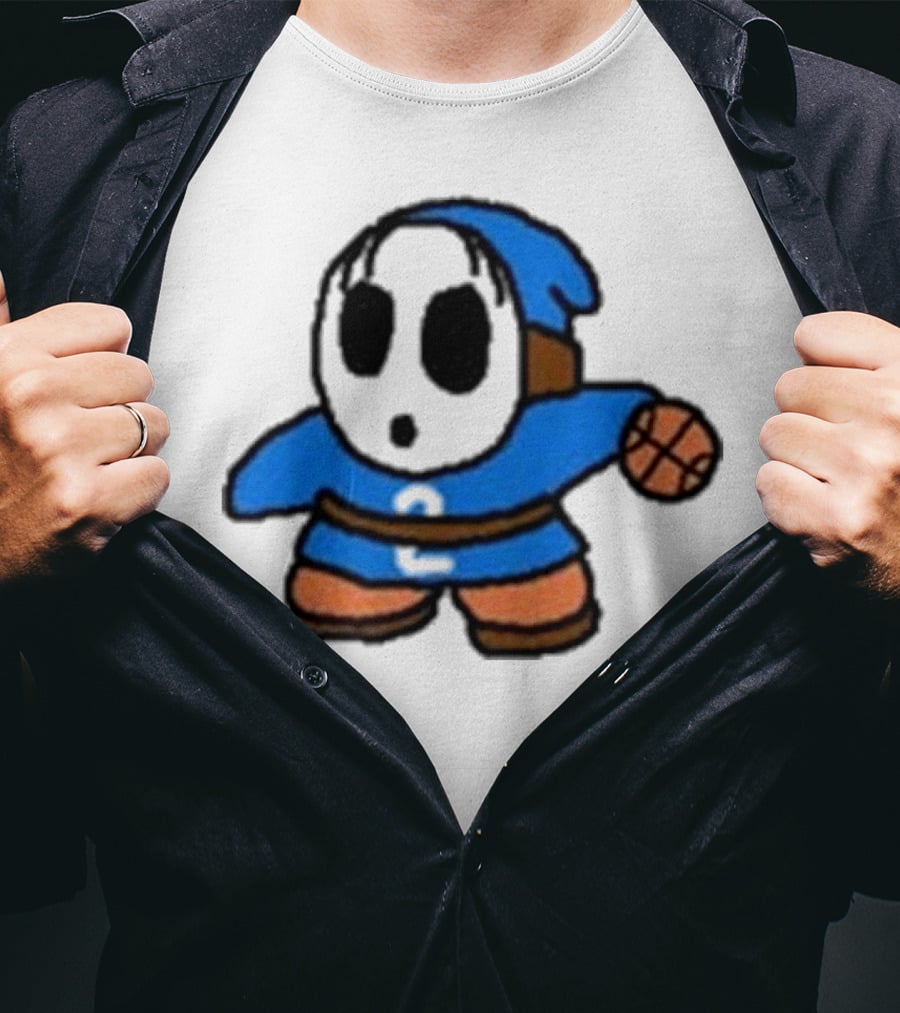 Shy Gilgeous Alexander Basketball Shy Guy Blue 2 T-Shirt
