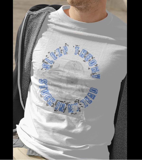 Sleep Theory Stuck In My Head 2024 Anime Aesthetic Outline T-Shirt