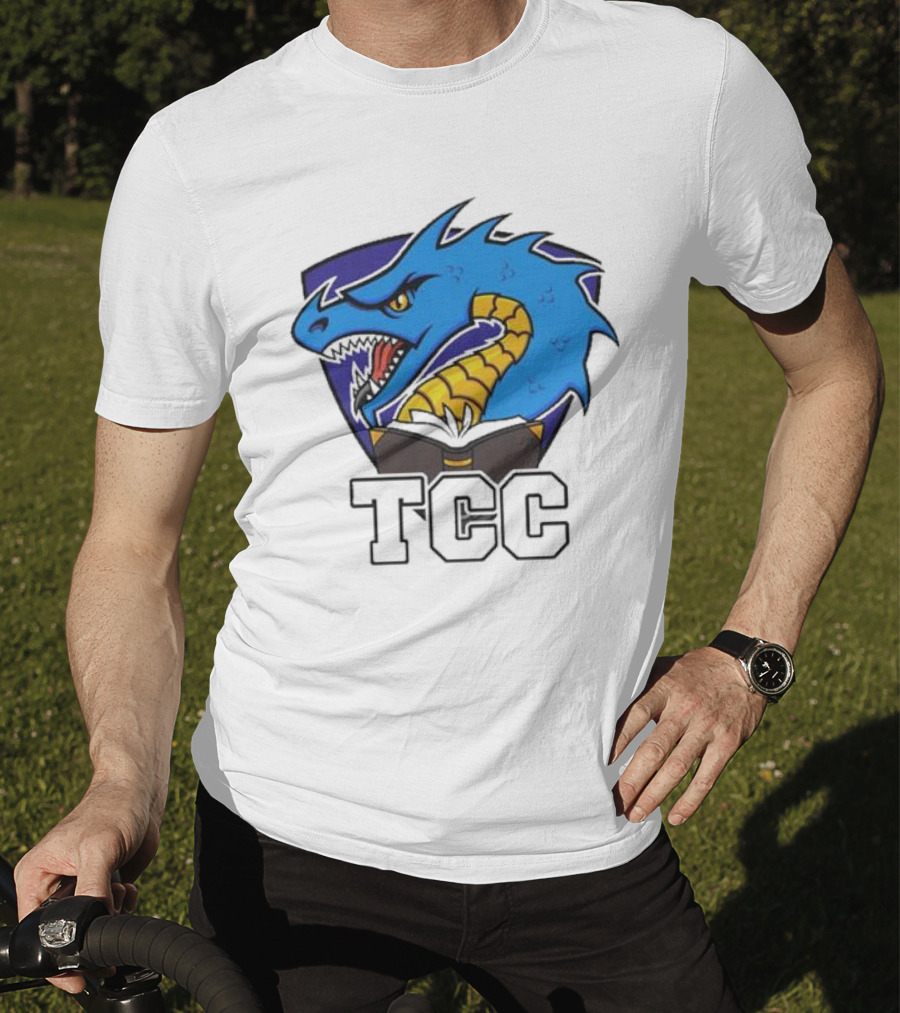 Tolarian Community College Sportsball Dragon Emblem TCC T-Shirt