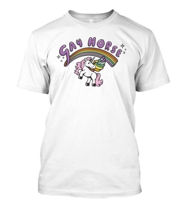 Gay Horse Unicorn Rainbow T-Shirt