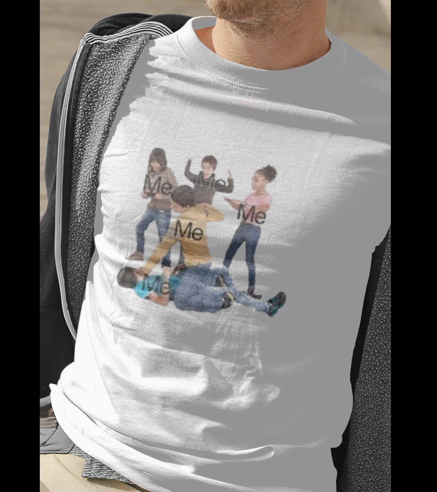 You’re Too Hard On Yourself Me Kids Fighting Meme T-Shirt