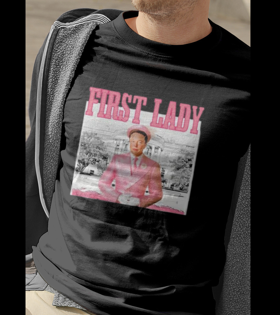Mitali Parmar2 Elon Musk Pink First Lady White House T-Shirt