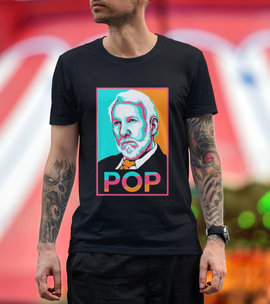Spurs Gregg Popovich Pop T-Shirt