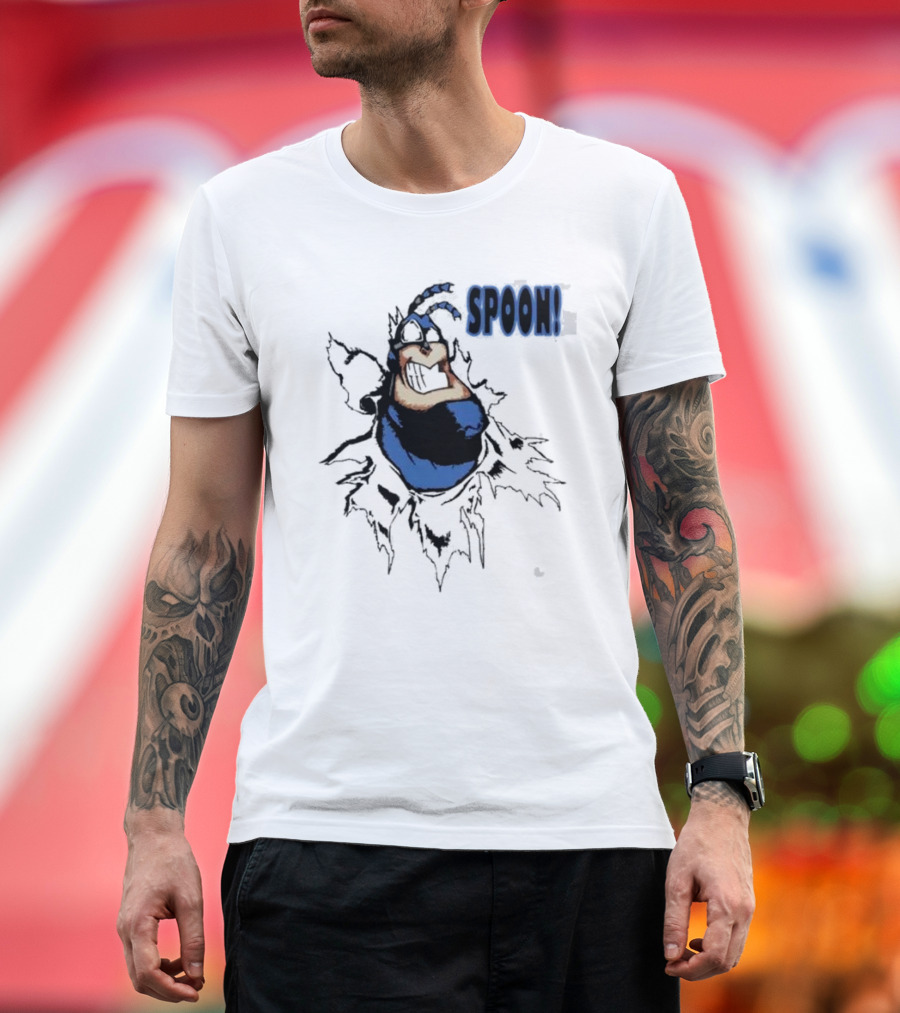 The Tick Cartoon Hero SPOON T-Shirt