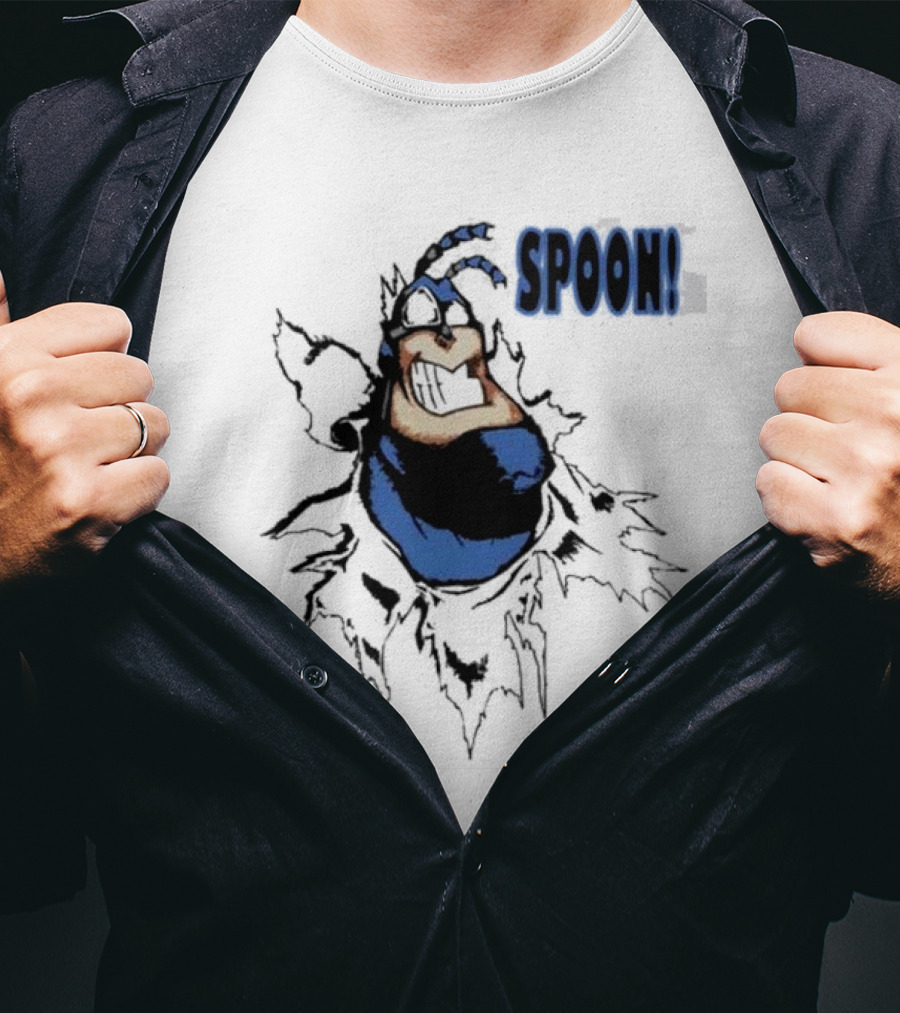 The Tick Cartoon Hero SPOON T-Shirt