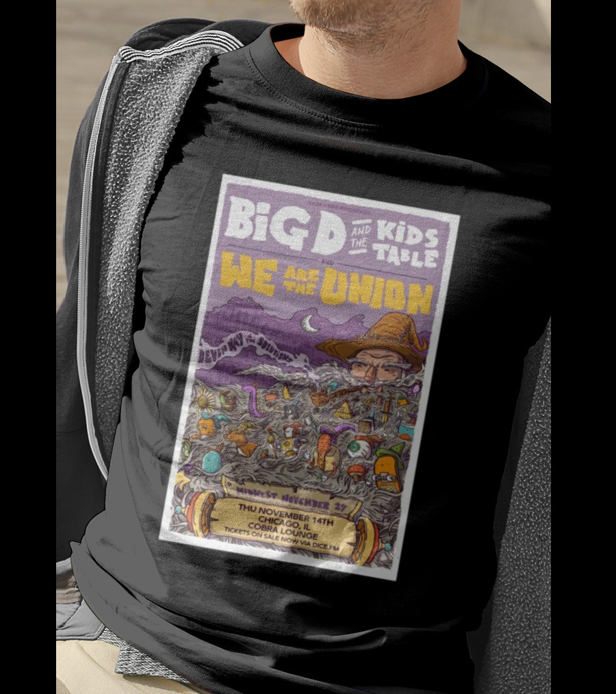 Big D And The Kids Table We Are The Union Devil In The Deep Blue Sea Midwest November 23 Cobra Lounge Chicago Nov 14 Tour T-Shirt