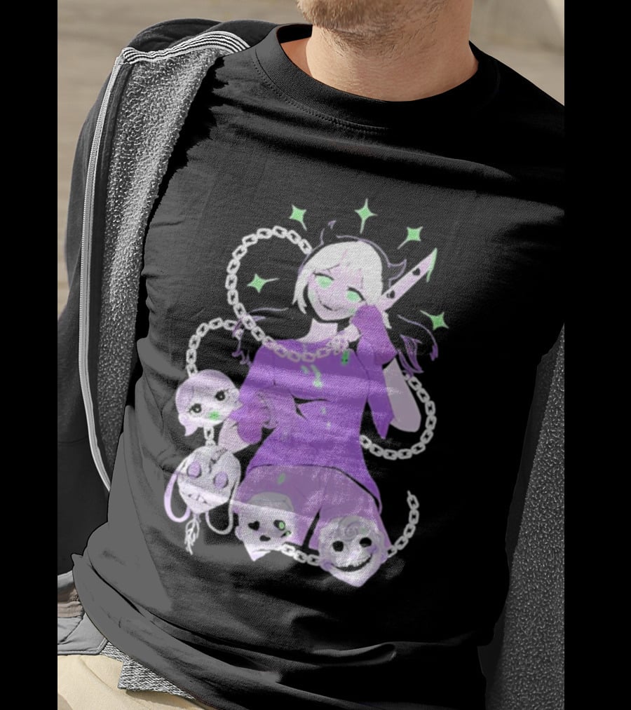 Aspen Chained Masked Figure With Chains And Masks T-Shirt