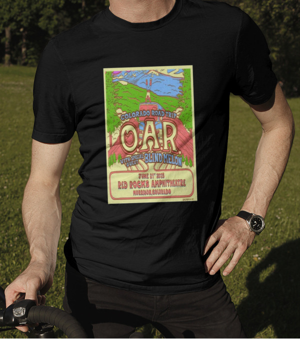 O.A.R Colorado Road Trip With Blind Melon June 21 2025 Red Rocks Amphitheatre Morrison Colorado T-Shirt