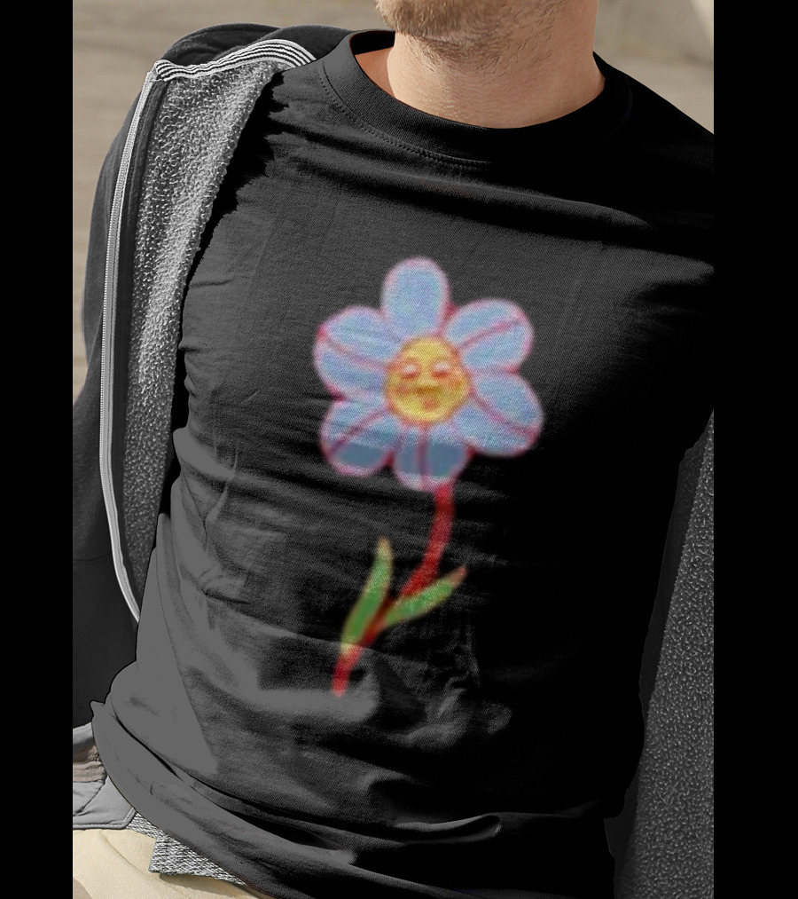 Still Woozy Flower Face Loveseat T-Shirt