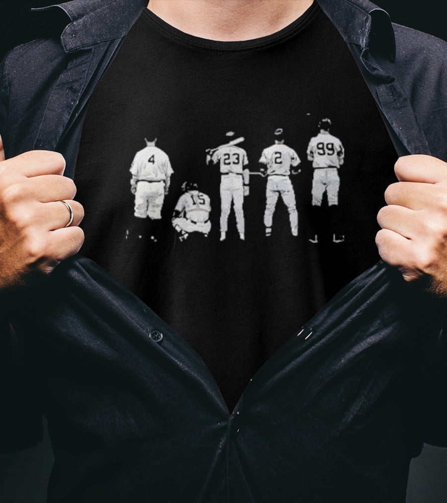 The Captains New York Yankees Legends 4 15 23 2 99 T-Shirt