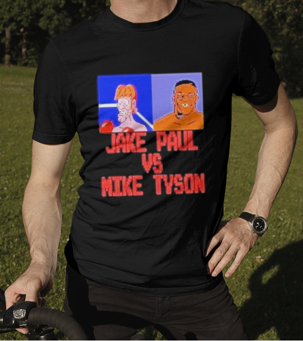 Jake Paul Vs Mike Tyson Retro Boxing Showdown T-Shirt