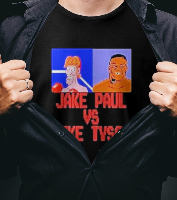 Jake Paul Vs Mike Tyson Retro Boxing Showdown T-Shirt
