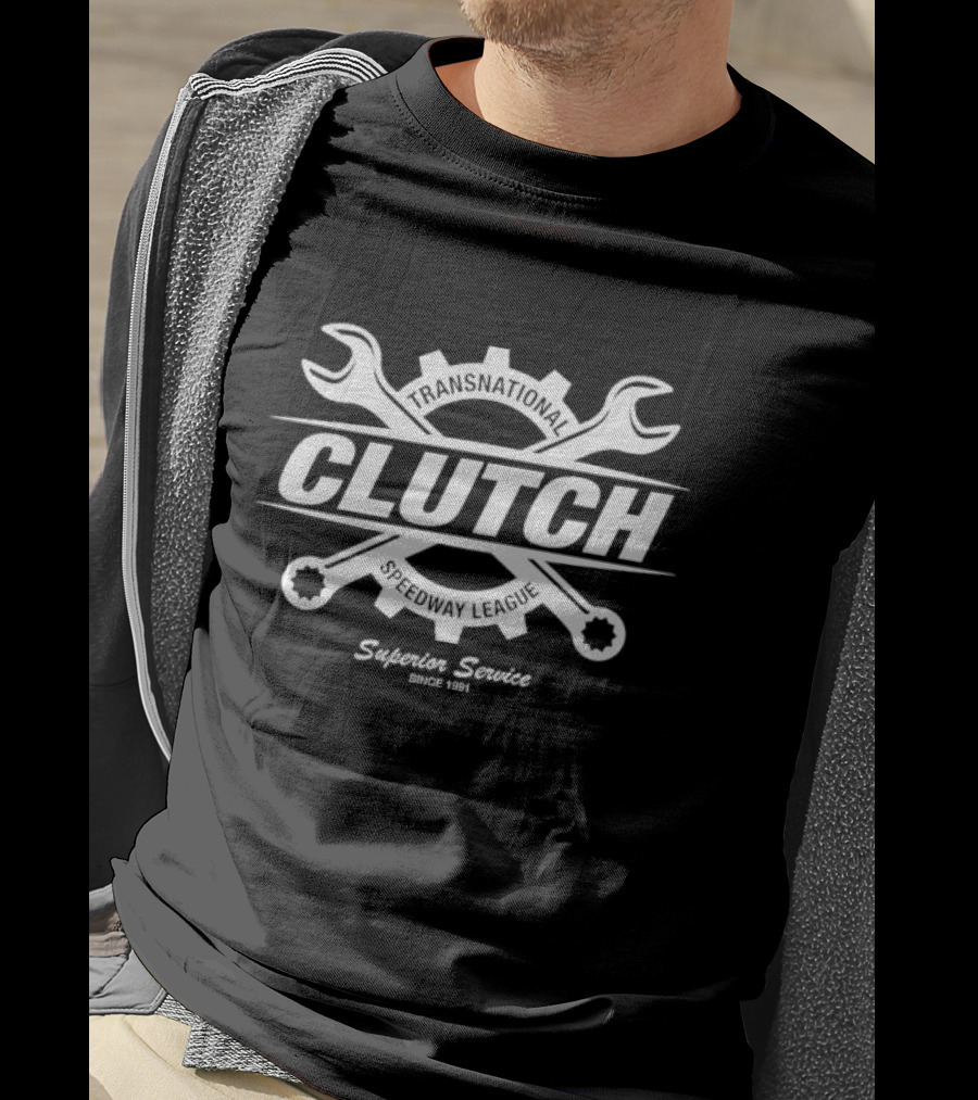 Clutch Transnational Speedway League Superior Service Since 1991 T-Shirt