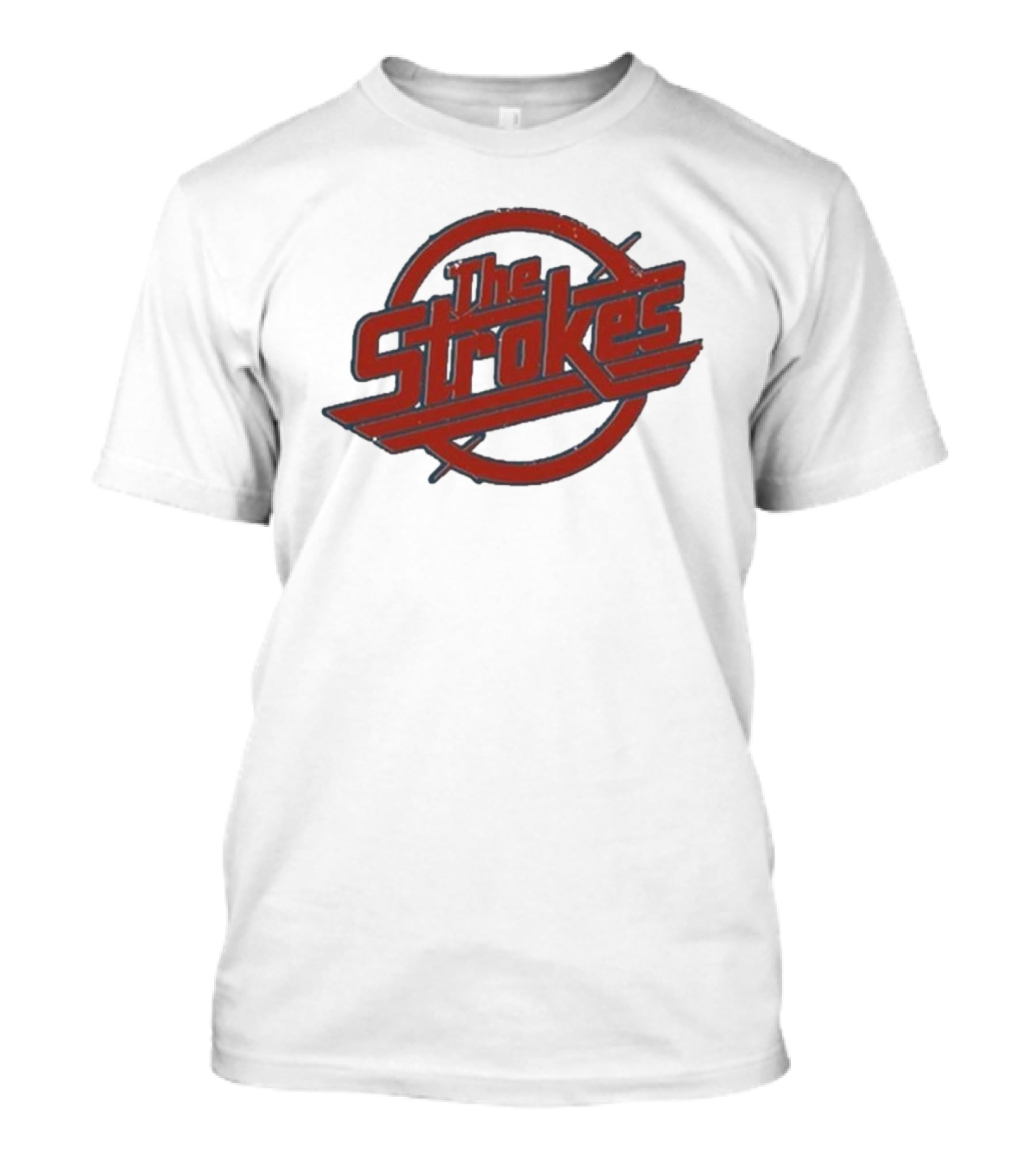 The Strokes Vintage Distressed Red Circle Magna Classic T-Shirt