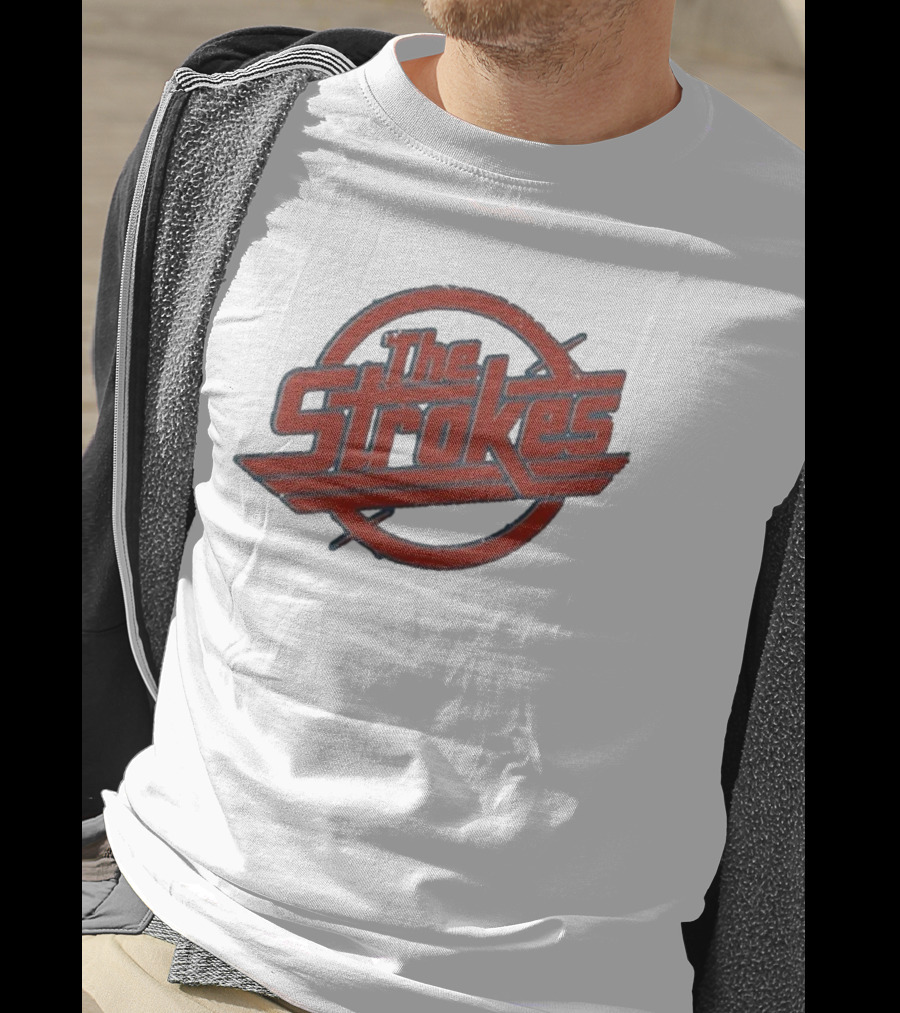 The Strokes Vintage Distressed Red Circle Magna Classic T-Shirt