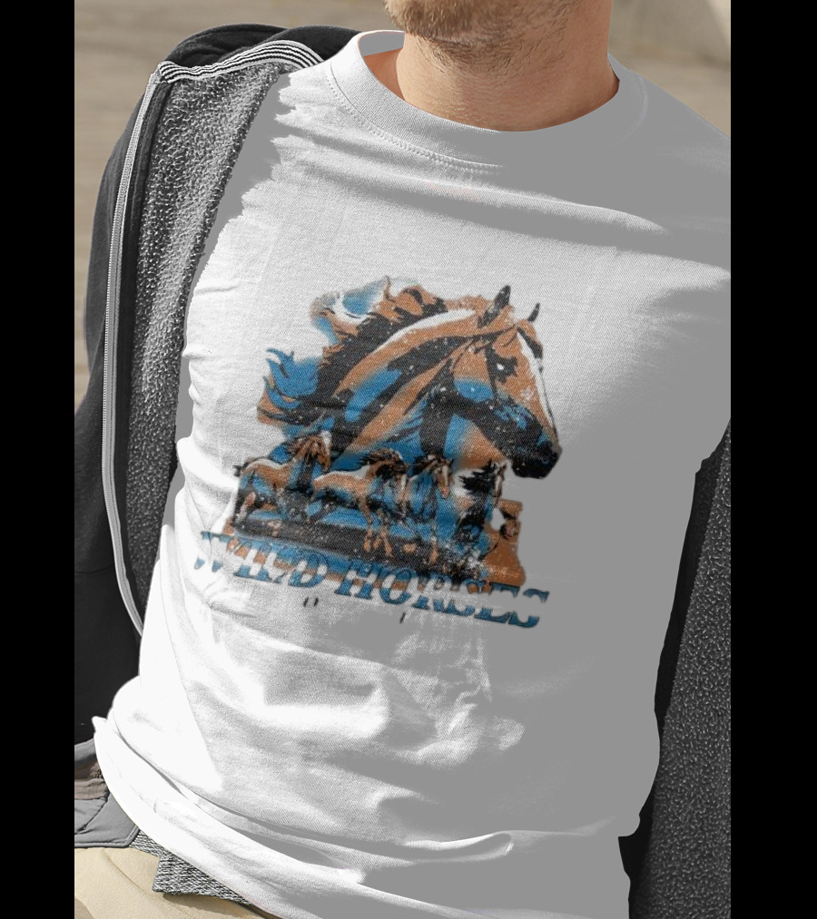 Wild Horses Born To Run Running Wild Hang Over Gang T-Shirt