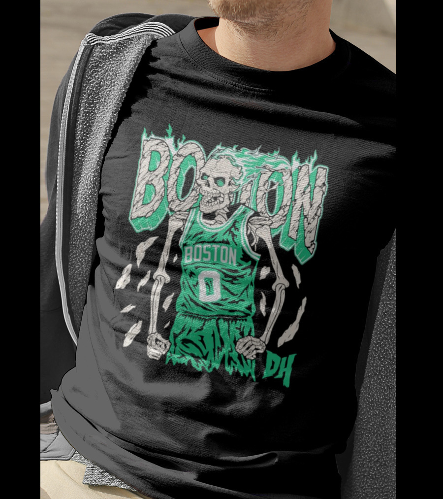 Drip Heads Celtics Boston Skeleton Jersey DH 0 T-Shirt