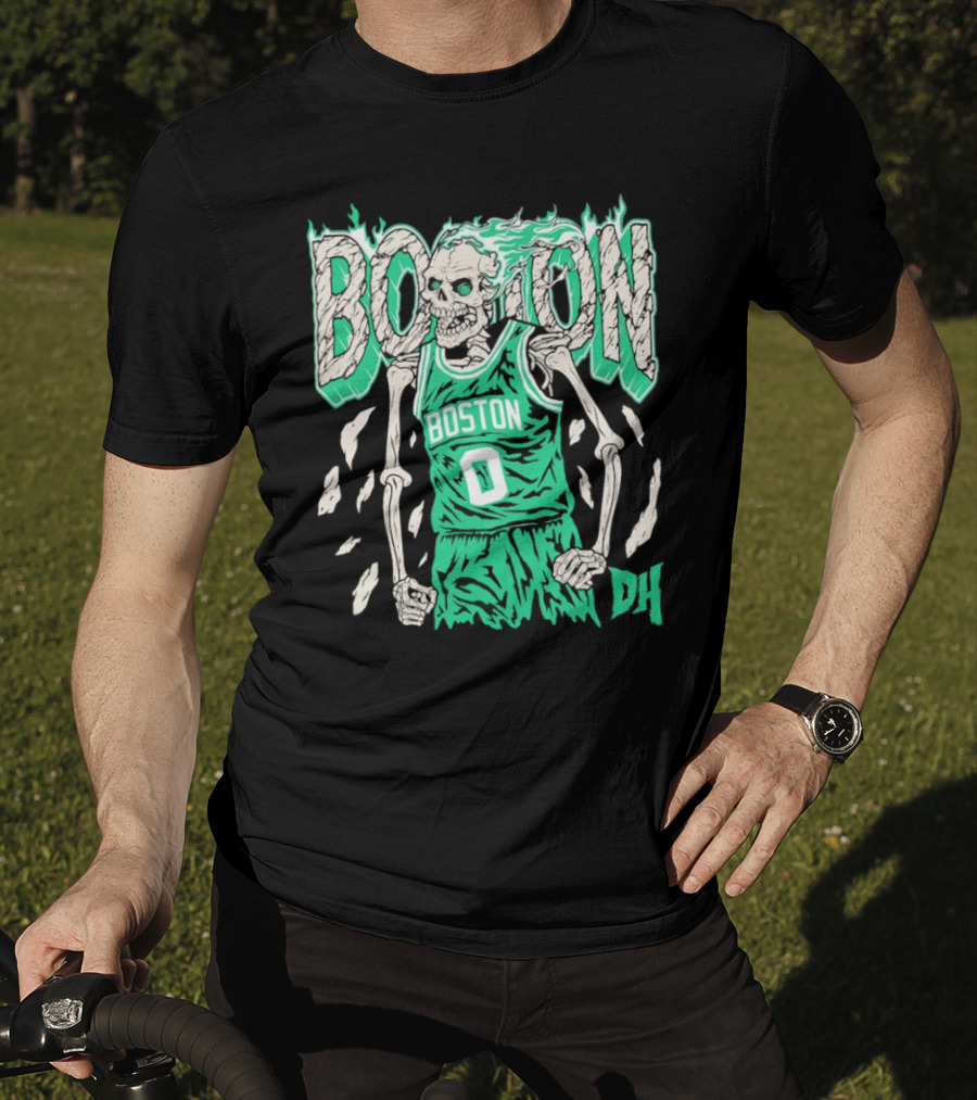 Drip Heads Celtics Boston Skeleton Jersey DH 0 T-Shirt