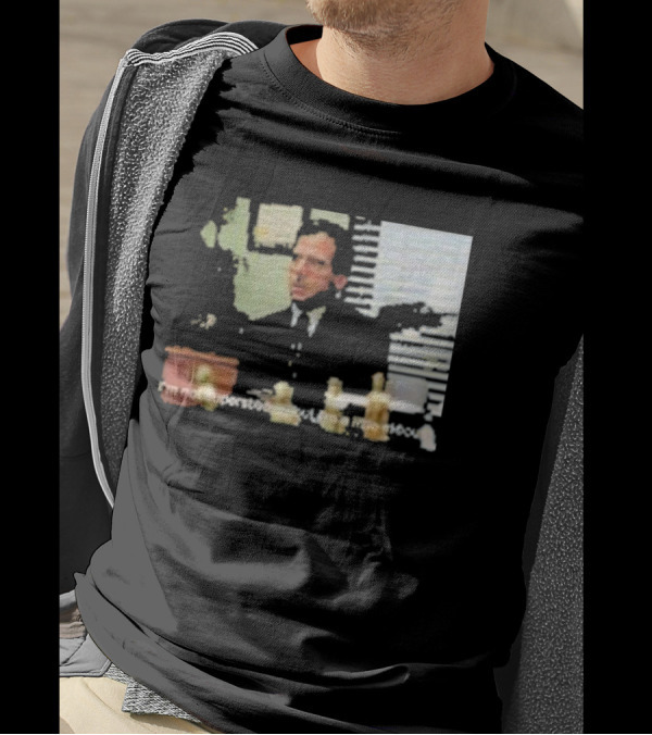 Michael Scott Office Humor I'm Not Superstitious But I'm A Little Stitious T-Shirt