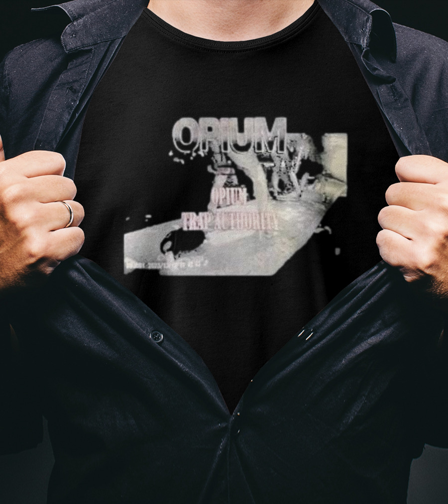 Opium Trap Authority Vintage Grunge T-Shirt