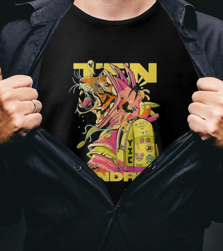 TENHUNDRED Tiger Backpack Wear Your Mask HUNDRED T-Shirt
