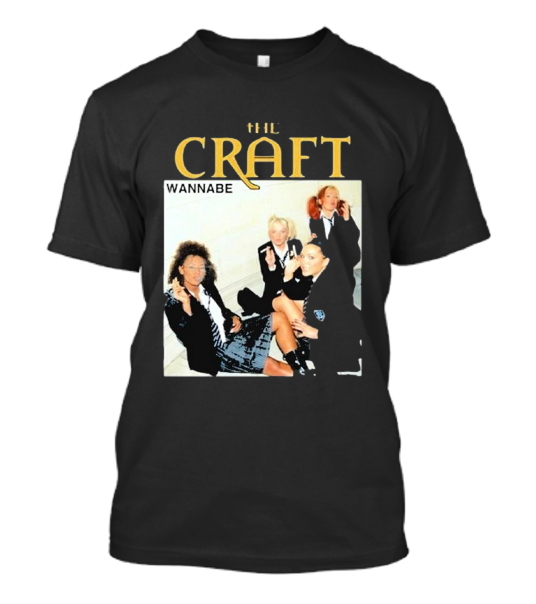 THE CRAFT WANNABE Spice Girls Parody School Girls Smoking Scene T-Shirt