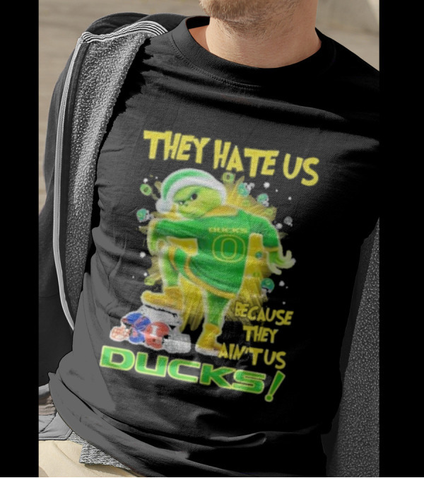 They Hate Us Because They Ain't Us Ducks Merry Christmas T-Shirt