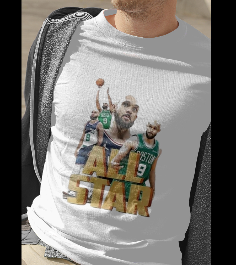Boston Celtics Derrick White All-Star Player Portrait Collection T-Shirt