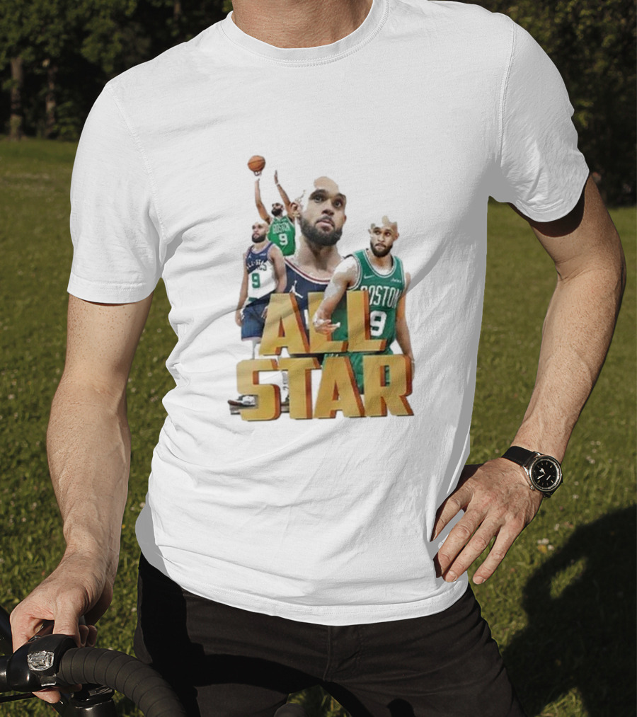 Boston Celtics Derrick White All-Star Player Portrait Collection T-Shirt