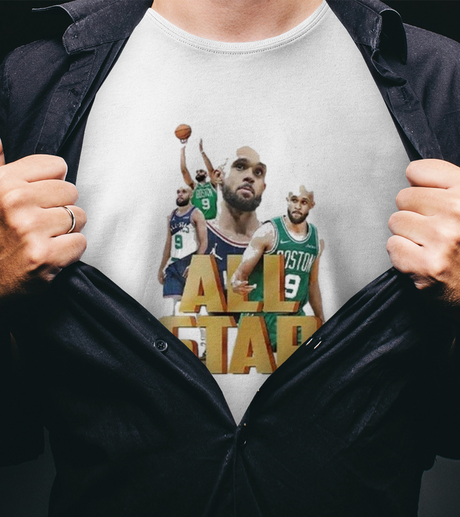 Boston Celtics Derrick White All-Star Player Portrait Collection T-Shirt