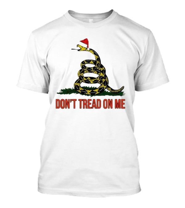 Don’t Tread On Me Christmas Santa Hat Gadsden Flag T-Shirt
