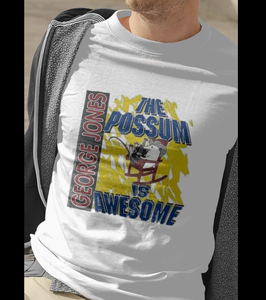 George Jones The Possum Is Awesome Rockin Chair T-Shirt