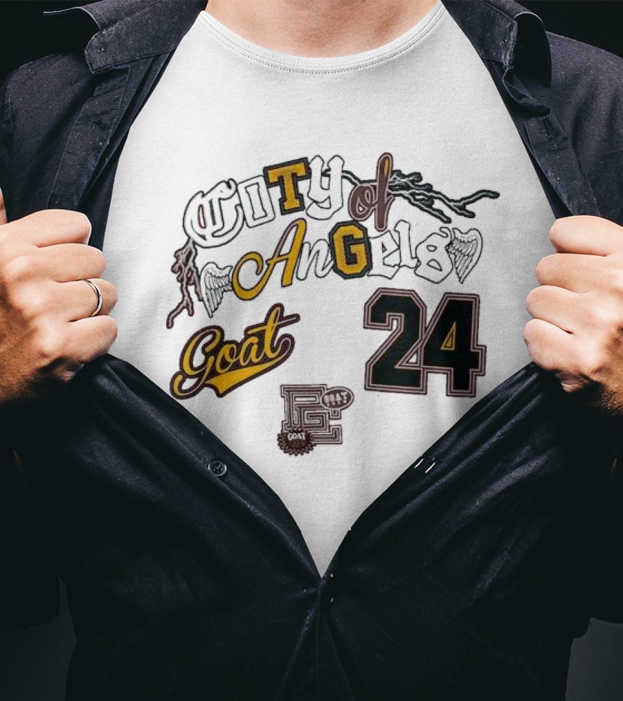 Goat Crew City Of Angels 24 Kobe Bryant Los Angeles T-Shirt