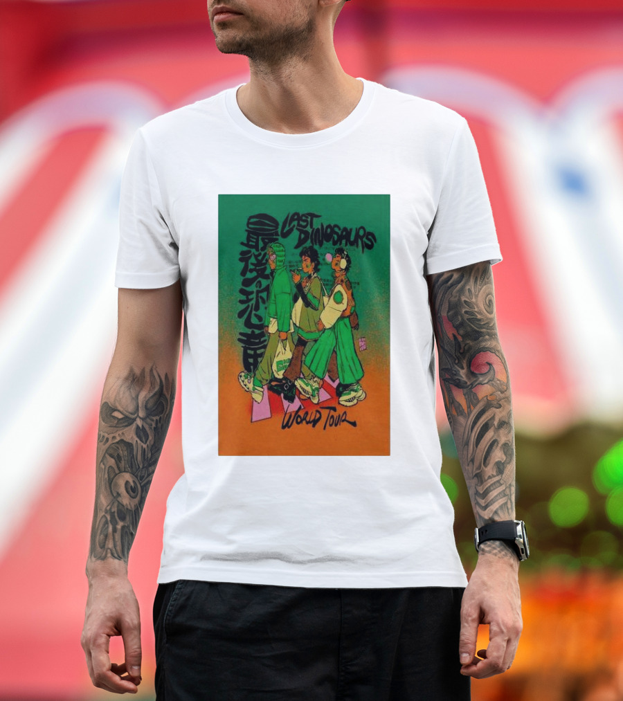 Last Dinosaurs 2024 World Tour Anime T-Shirt