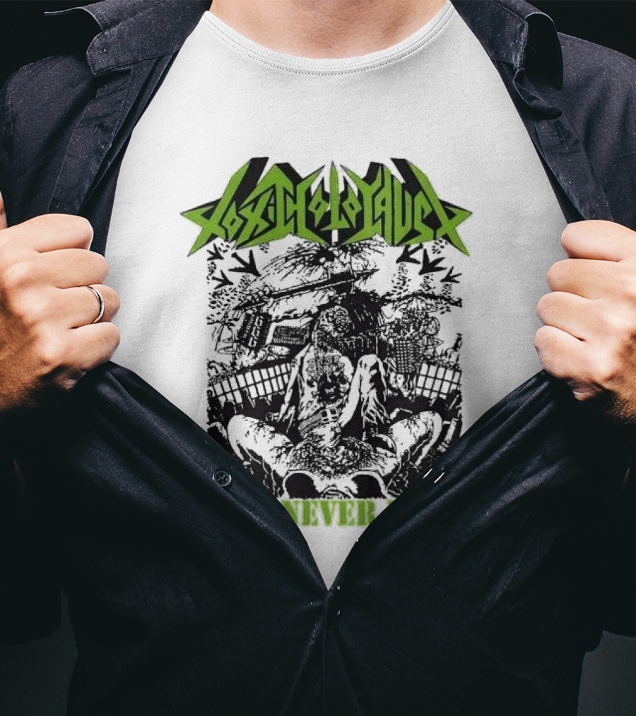 Toxic Holocaust Evil Never Dies Monster Earth Apocalypse Print T-Shirt
