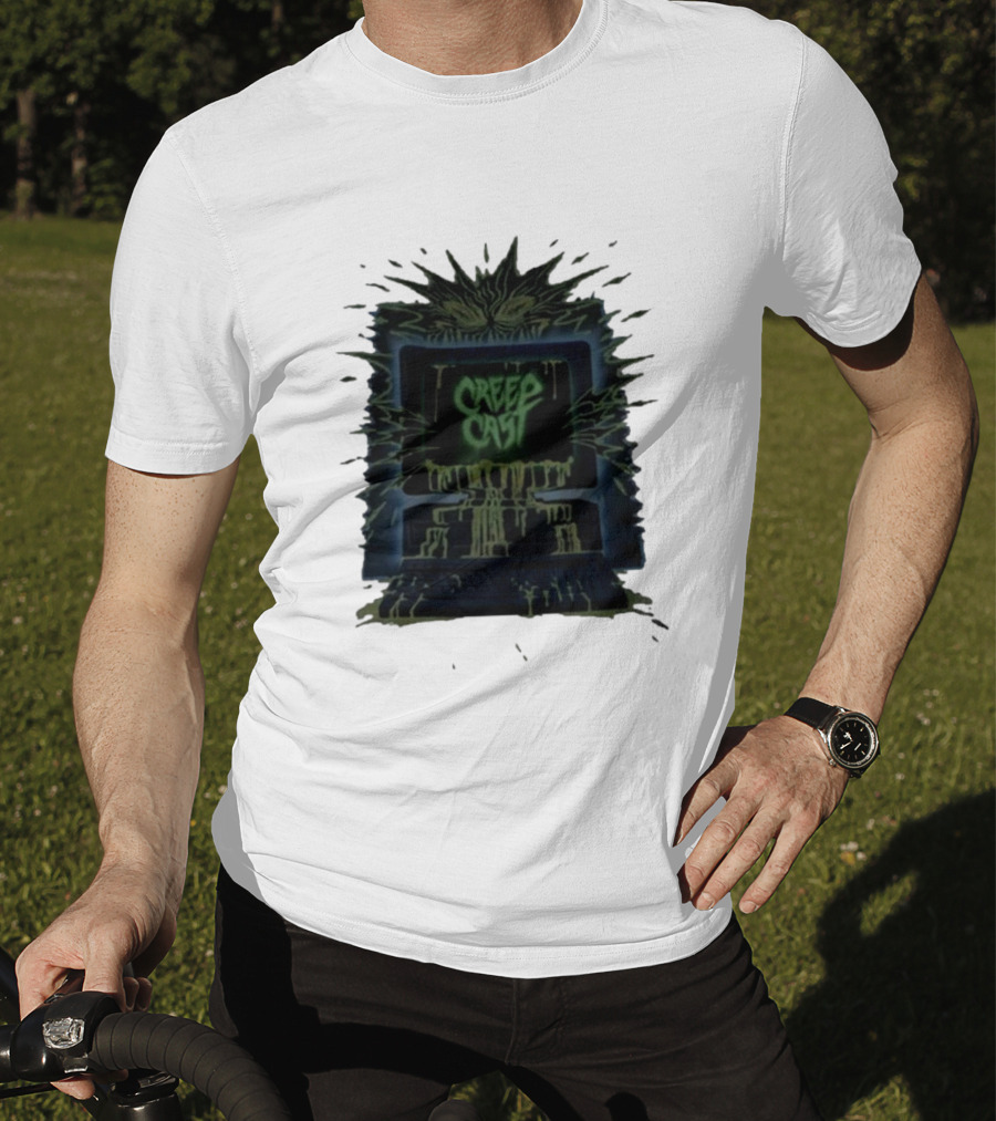 Creep Cast Horror Computer Monster Who Up Creepin T-Shirt