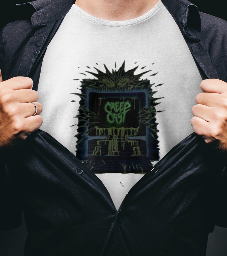 Creep Cast Horror Computer Monster Who Up Creepin T-Shirt